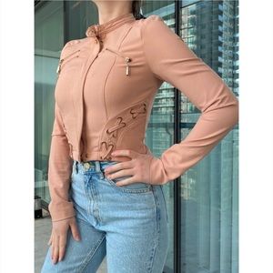 Peach thin jacket